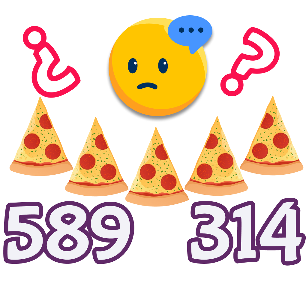 Resta de rebanadas de pizza